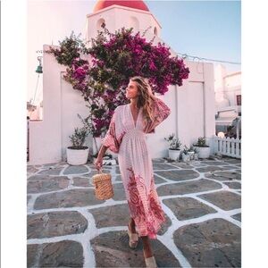 MISA Los Angeles Emala Paisley Print Maxi Dress size XS